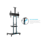 Multibrackets Floorstand Basic 180 55-80" TV gurulós padló tartó állvány - Fekete