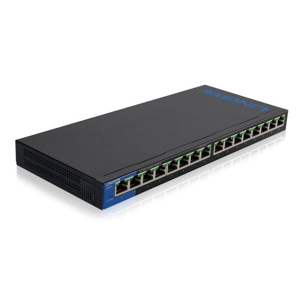 Linksys LGS116P Nespravované L2 Gigabit Ethernet (10/100/1000) Podpora napájení po Ethernetu (PoE) Černá