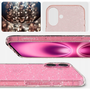 Carcasa Spigen Liquid Crystal compatibila cu iPhone 16 Glitter Rose