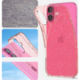 Carcasa Spigen Liquid Crystal compatibila cu iPhone 16 Glitter Rose