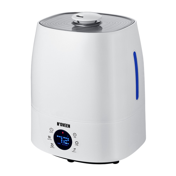 Овлажнител за въздух Noveen, UH1800 X-LINE, студен/топъл въздух, 5 л резервоар, йонизация, антибактериален филтър, бял