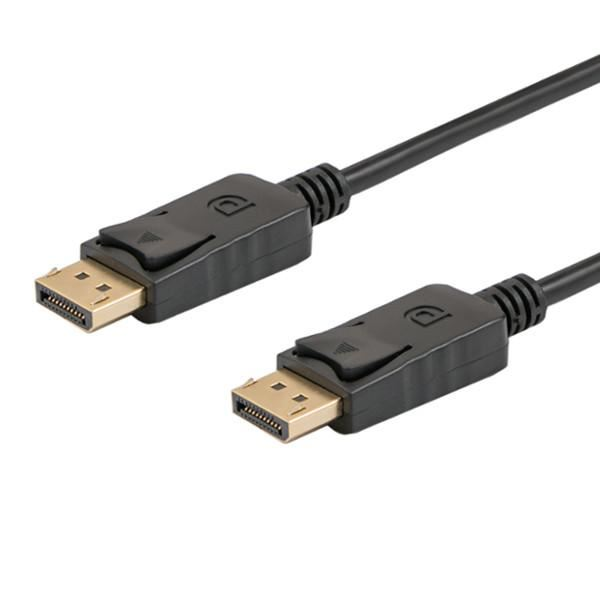 Кабел, Savio, CL-136, Displayport, V1.2, 2 м, черен