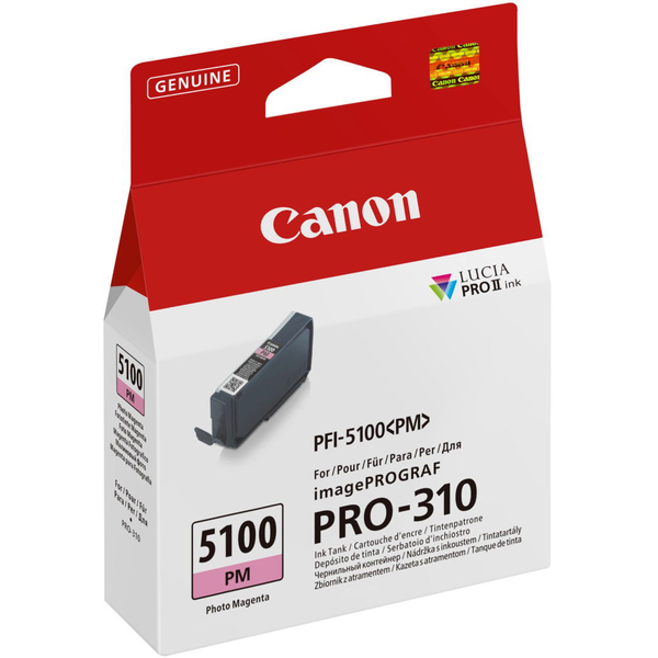 Canon PFI-5100 PM blækpatron 1 stk Original Foto magenta