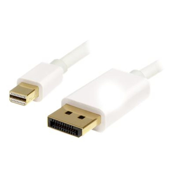 StarTech.com MDP2DPMM2MW DisplayPort kabel 2 m mini DisplayPort Hvid