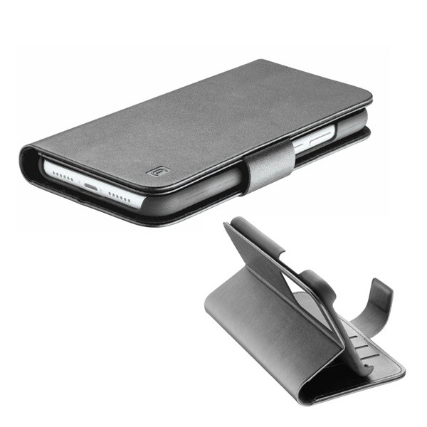 Samsung Galaxy A72 4G (Sm-A725F), Galaxy A72 5G (Sm-A726F) Cellularline Book Agenda Case Standing, Leather Effect (Flip, Side Opening, Desk Holder Function, Rfid Protection) Черен