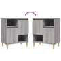 Servante, 2 buc, sonoma gri, 60x35x70 cm, lemn prelucrat