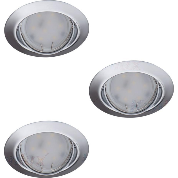 KanLUX Tribis Ii LED Lámpatest Spot Szett - Beépíthető Kerek, 4,9 W, GU10, 7 db, Meleg Fehér