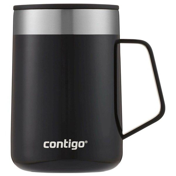 Термо чаша, Contigo, Неръждаема стомана, 420 мл, Черна