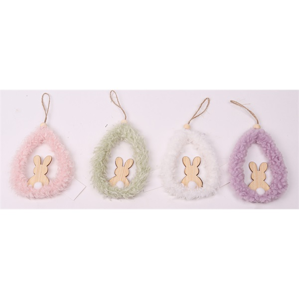 IRIS Dekor Akasztós Tojásban Nyuszi 4 féle - Véletlenszerű szín (68843)