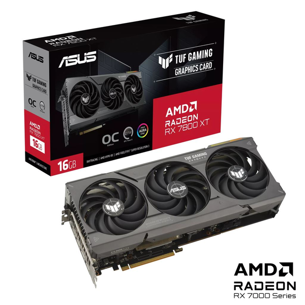 ASUS TUF Gaming TUF-RX7800XT-O16G-GAMING AMD Radeon RX 7800 XT 16 GB GDDR6