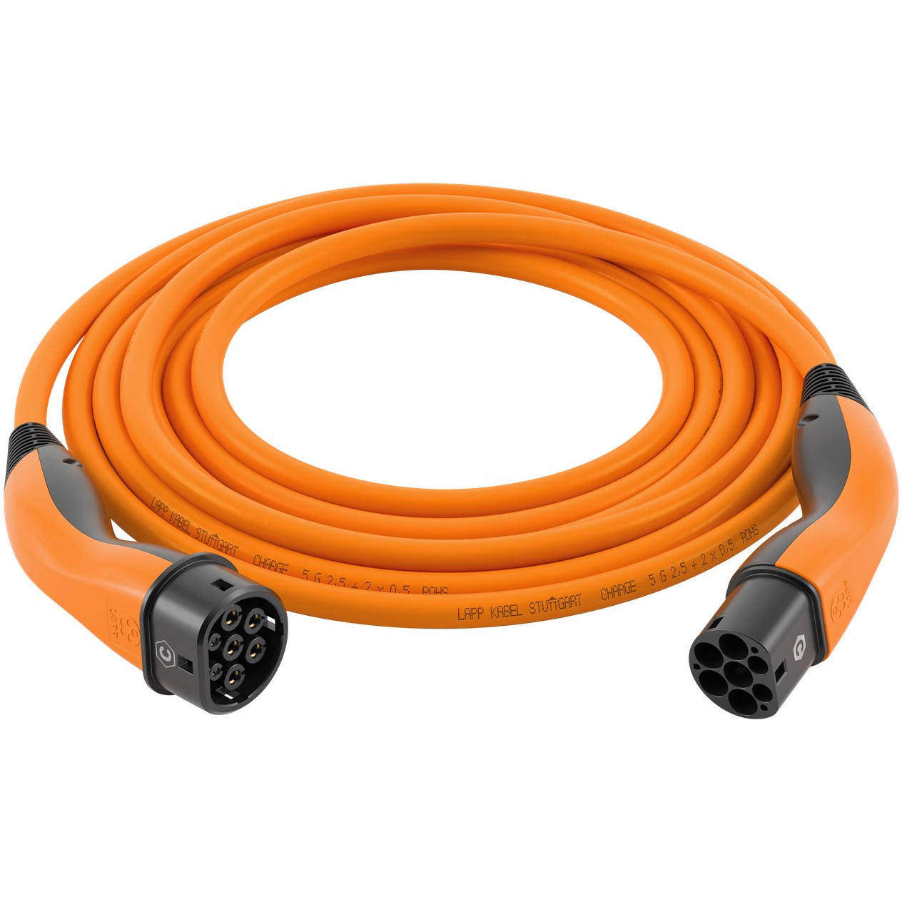 Lapp Mobility Type 2 Elektromos autó töltőkábel 5m (11 kW - 20A) - Narancssárga (61785)