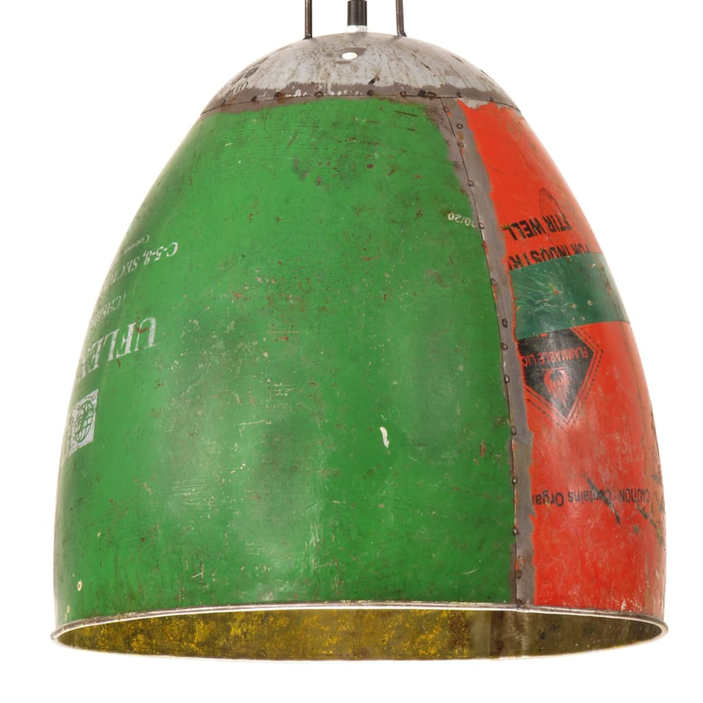 kerek többszínű ipari függőlámpa 25 W 42 cm E27 (344399)