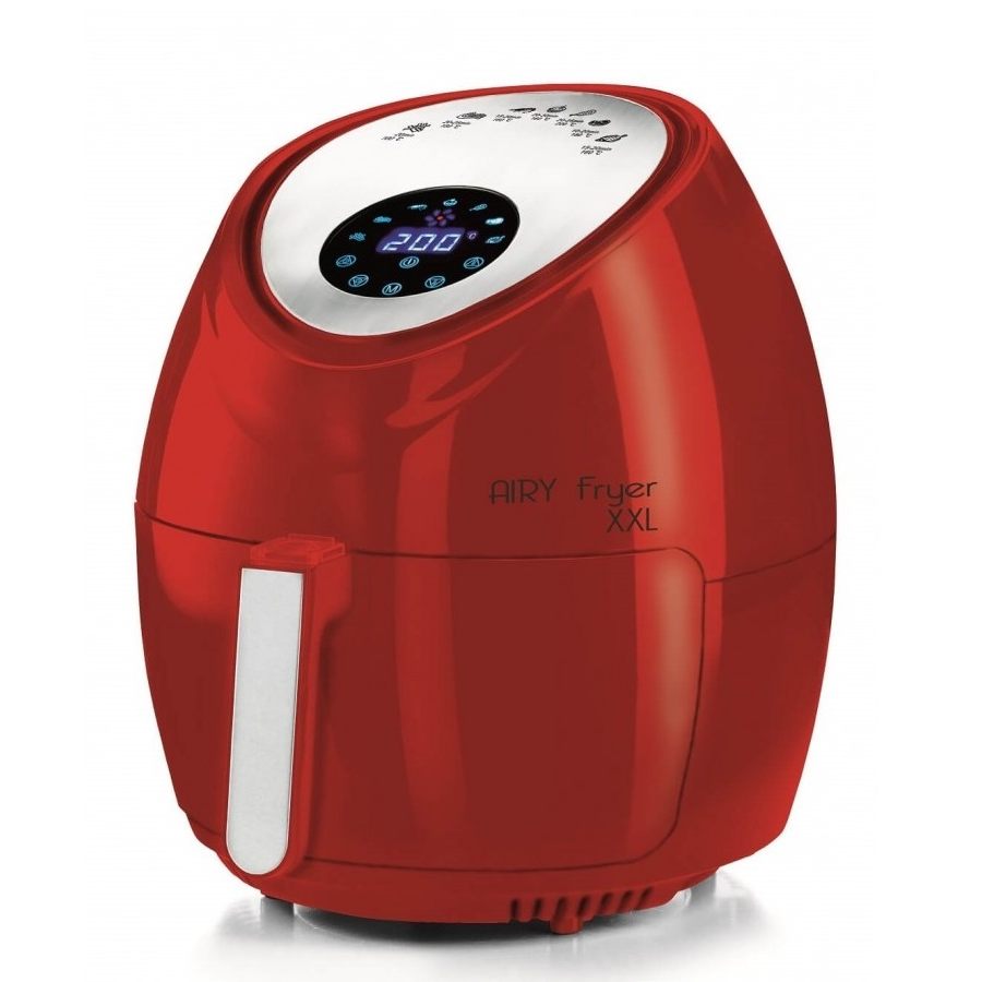 Ariete 00C461801AR0 olajsütő Normál 5,5 L Önálló készülék 1800 W Forrólevegős sütő Vörös, Rozsdamentes acél (4618/01)