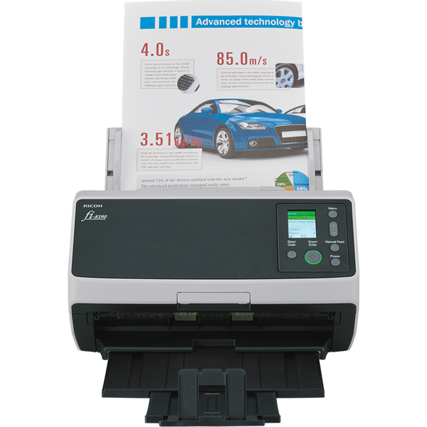 Ricoh fi-8190 Скенер с автоматично и ръчно подаване 600 x 600 DPI A4 Черен, Сив