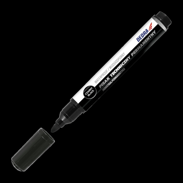 Dedra Tartós Jelölő Fekete Filctoll - 1.5 mm, 2 db