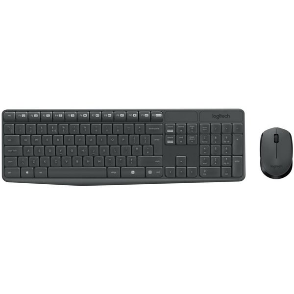 Logitech MK235 πληκτρολόγιο Συμπεριλαμβάνεται ποντίκι Σπίτι USB QWERTZ Γερμανικός Γκρι