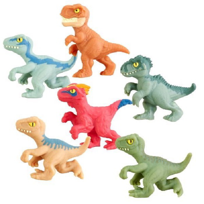 Goo Jit Zu: Jurassic World nyújtható mini akciófigura szett - 6 db-os (42543)
