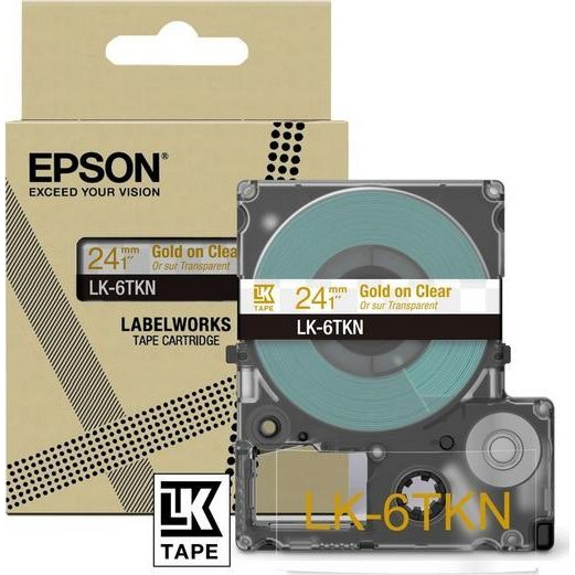 Epson LK-6TKN Arany, Átlátszó (C53S672098)