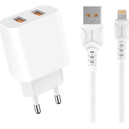 Ładowarka Denmen DC05 2x USB-A 2.4 A (29975)