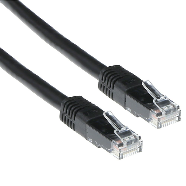 ACT IB8901 cavo di rete Nero 1 m Cat6