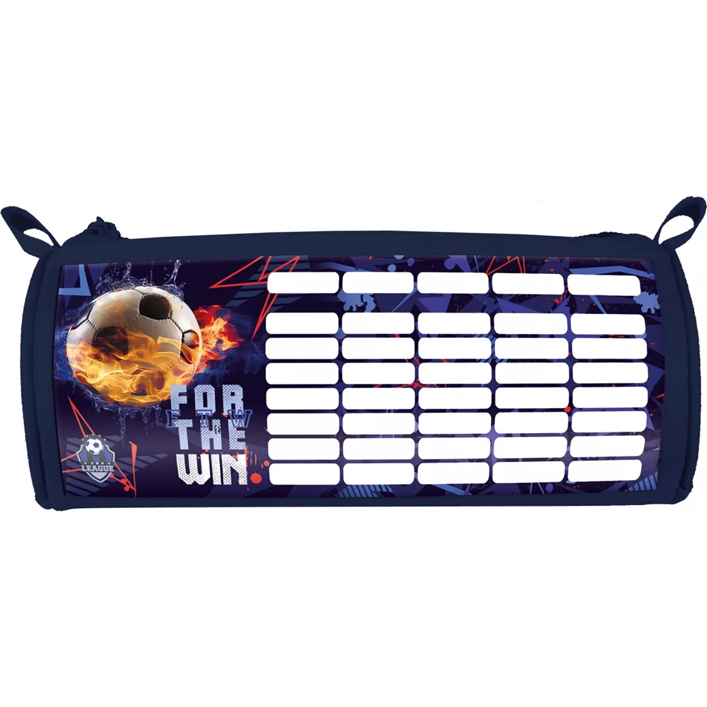 Top League Töltetlen Bedobós hengeres tolltartó órarenddel - Kék/Mintás (21026)