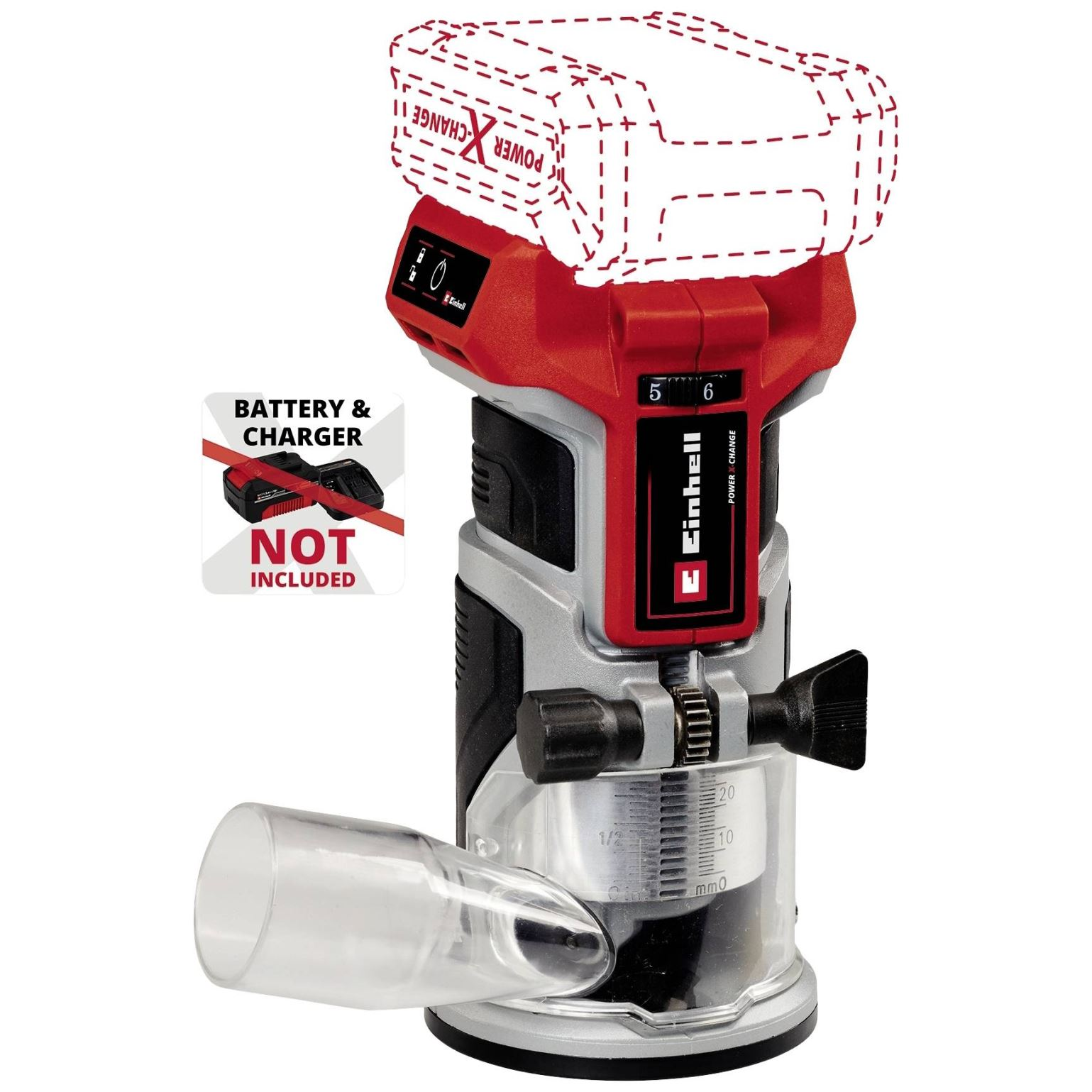 Einhell TP-ET 18 Li BL - Solo felületmaró akku és töltő nélkül (4350412) (4350412)