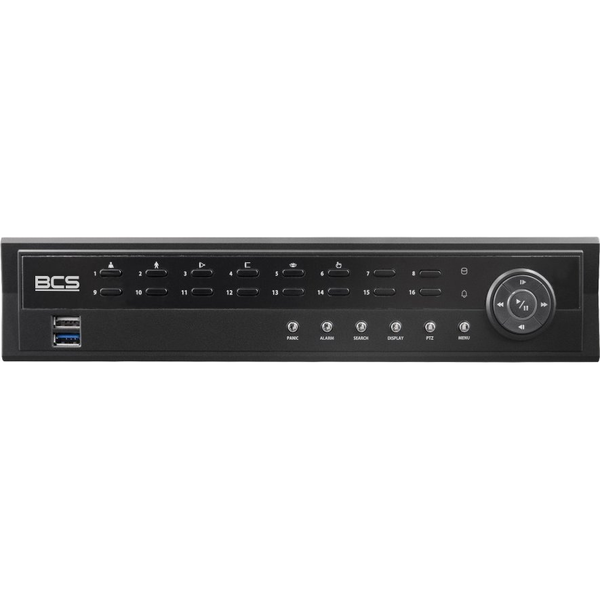 BCS BCS-U-NVR1602-A-4K-8P(6TB) 16-csatornás IP rögzítő PoE-vel és 6TB 12MP HDD-vel