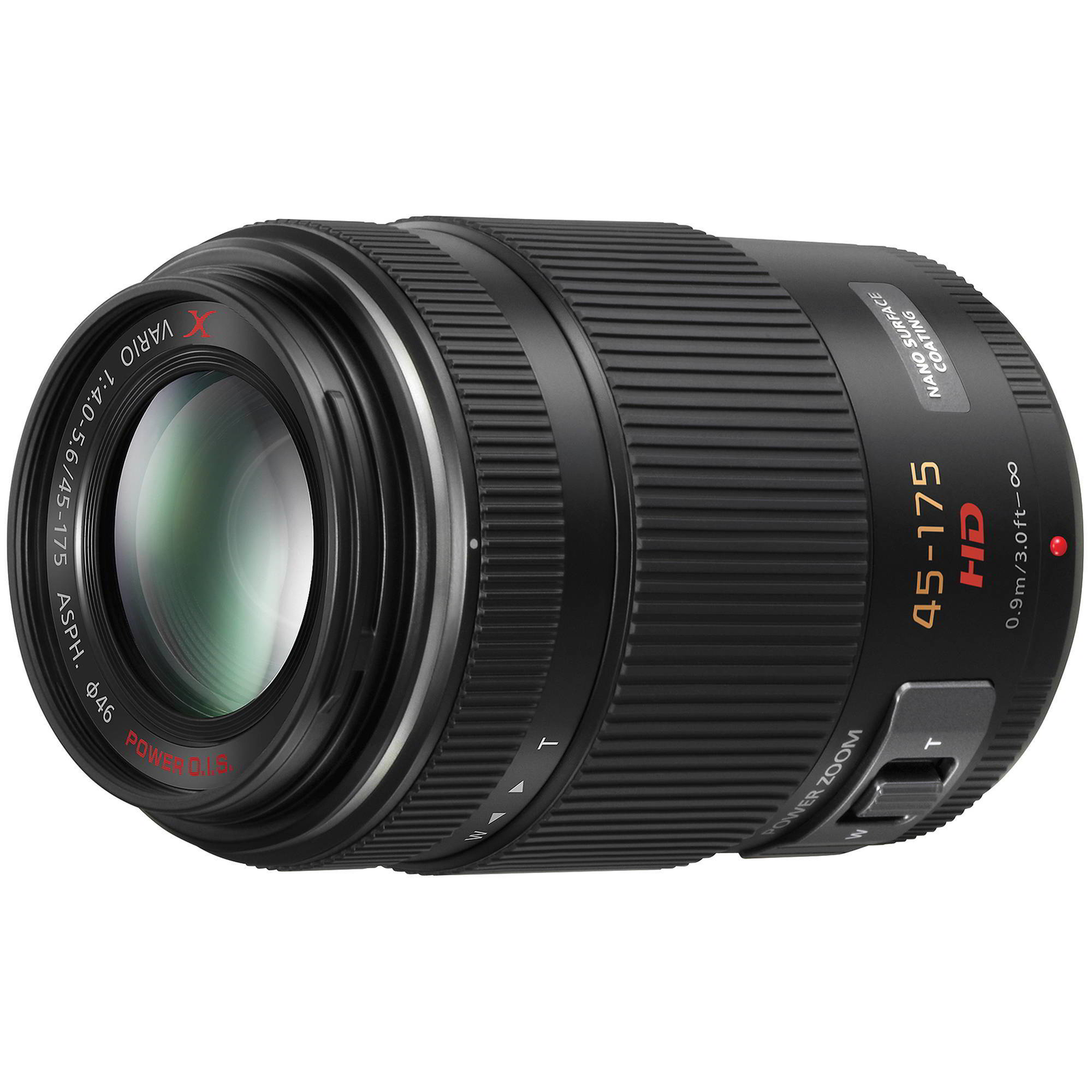 Panasonic Vario PZ 45-175 mm f/4.0-5.6 ASPH. P.O.I.S. Objektív - Fekete (H-PS45175E-K)