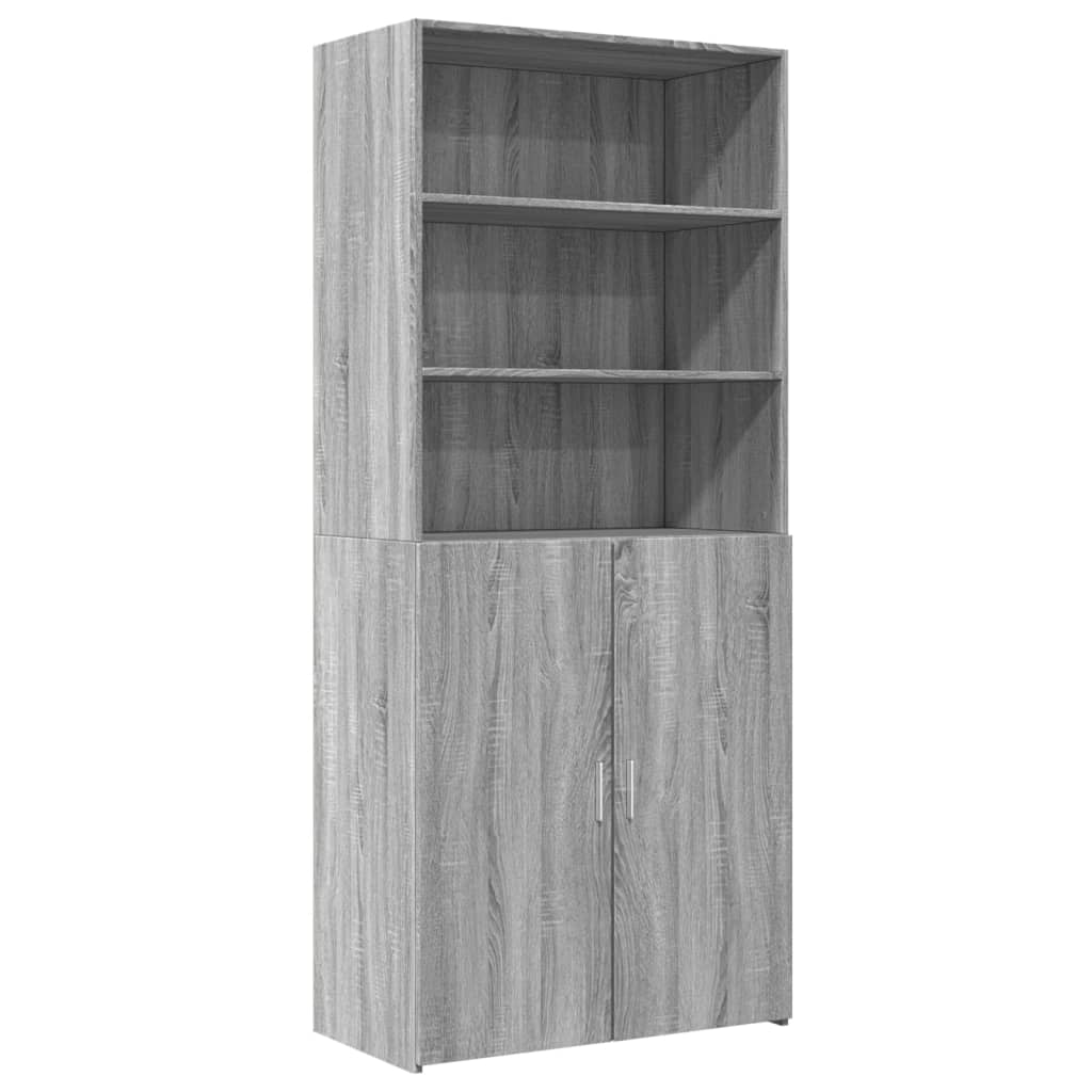szürke sonoma szerelt fa magasszekrény 80 x 42,5 x 185 cm (3281383)