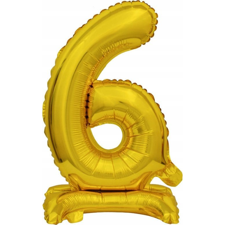 Felfújható Fólia Szám Talppal 9910074 - Arany, 38 cm, 6 (9910074)