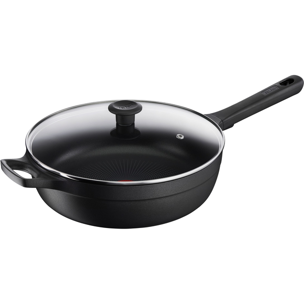 Tefal Trattoria Pro 28cm Pároló serpenyő - Fekete