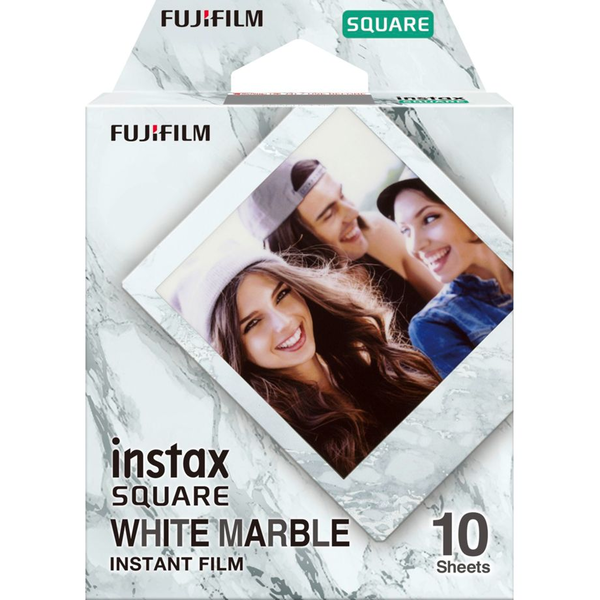 Fujifilm Instax Square Film White Marble Instant fotópapír (10 db / csomag)