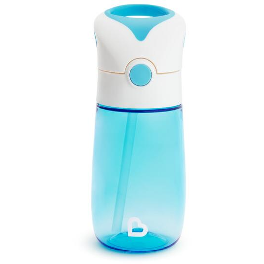 Munchkin Flip & Go szívószálas pohár, kék, 355 ml (5019090903271)