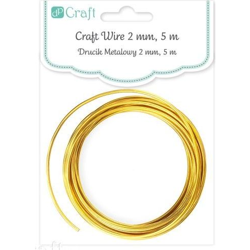  DP Craft Drucik metalowy DPCRAFT 2mm 5m - złoty Dalprint