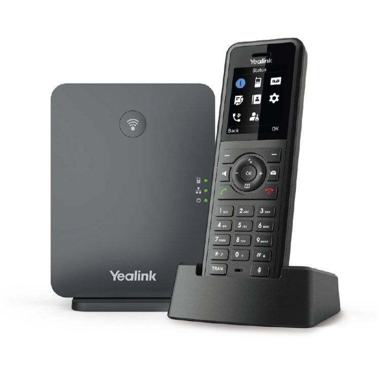 Yealink W77P IP telefon Fekete TFT (SIP DECT Telefon SIP-W77P)
