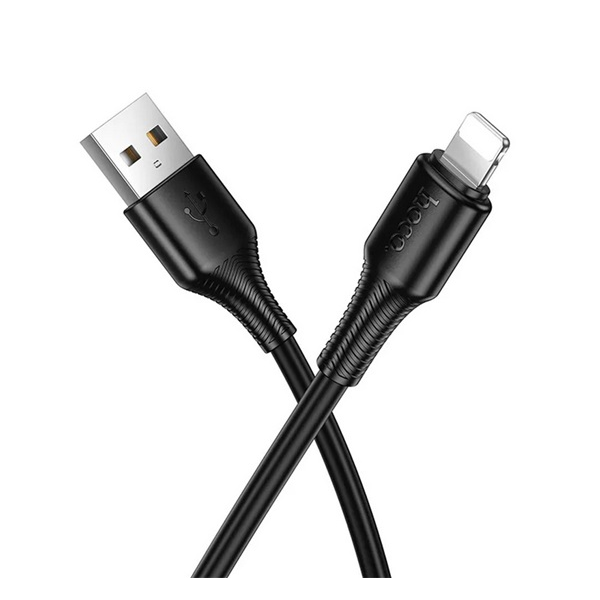 Nabíjací kábel USB - Apple Lightning Hoco 2,4A 1m X120 čierny