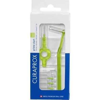 Curaprox CPS 011 Prime Start Fogköztisztító Kefe 5 db Kétféle Tartónyéllel