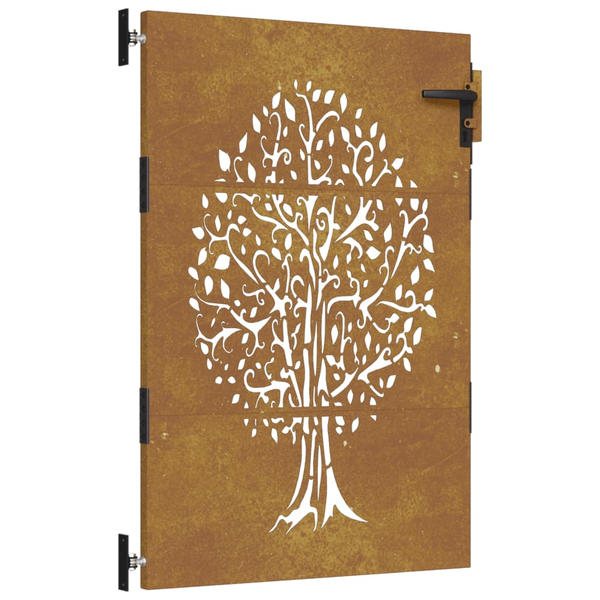 famintás corten acél kerti kapu 85x125 cm