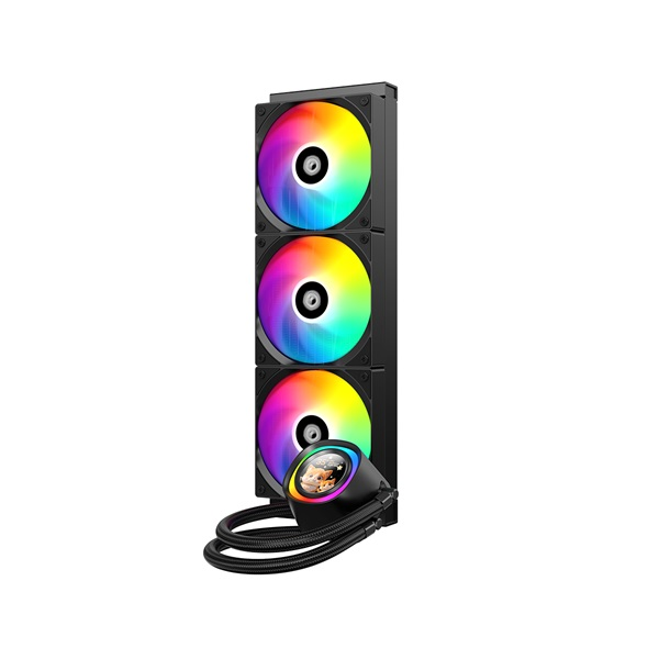 ID-COOLING FX360 LCD fekete