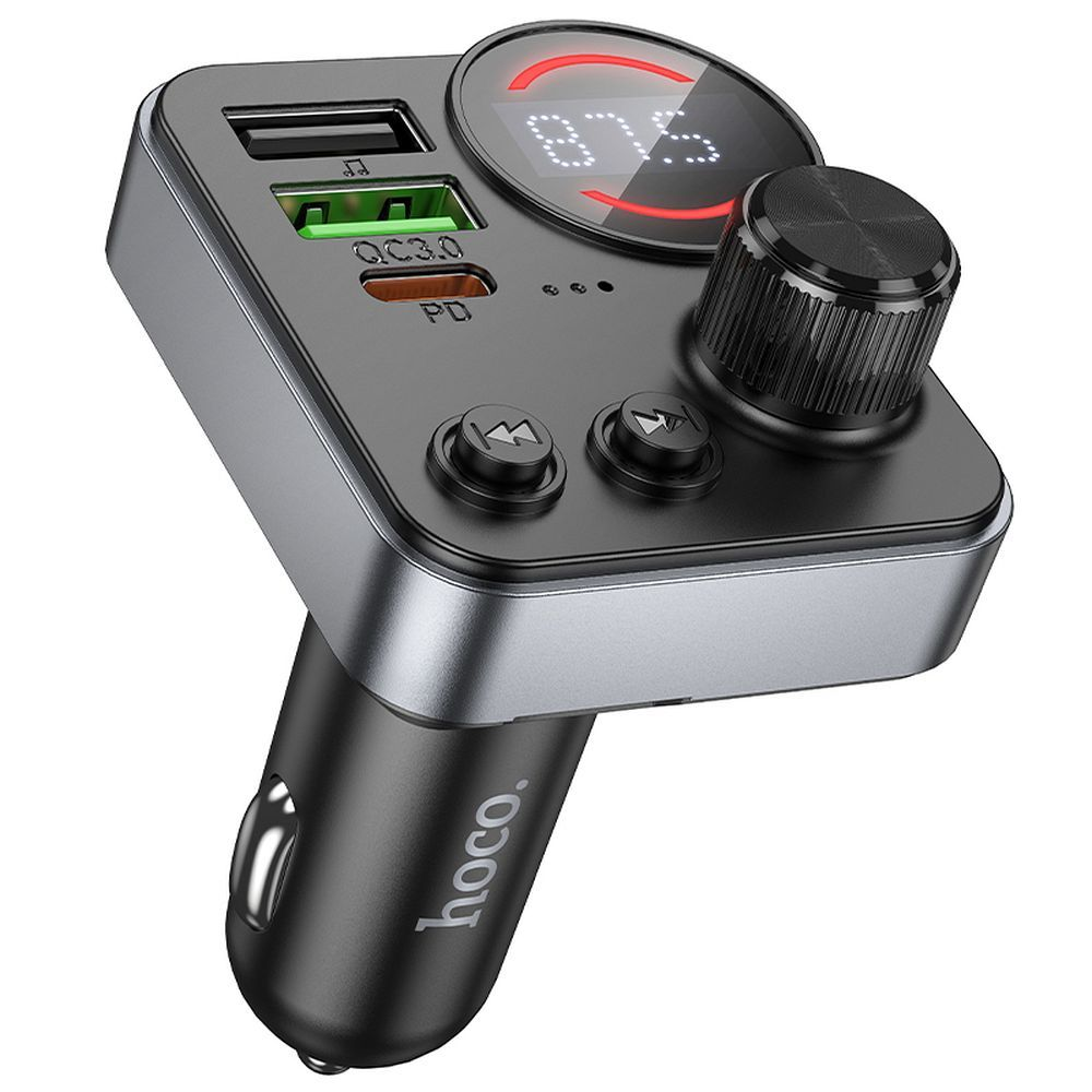 FM vysielačka MP3 Bluetooth NABÍJAČKA FAST 48W 1 x USB-A + USB TYPE-C HOCO