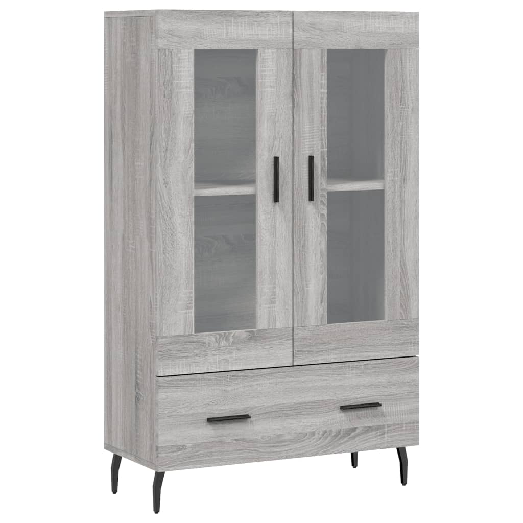 szürke sonoma szerelt fa magasszekrény 69,5 x 31 x 115 cm (828322)