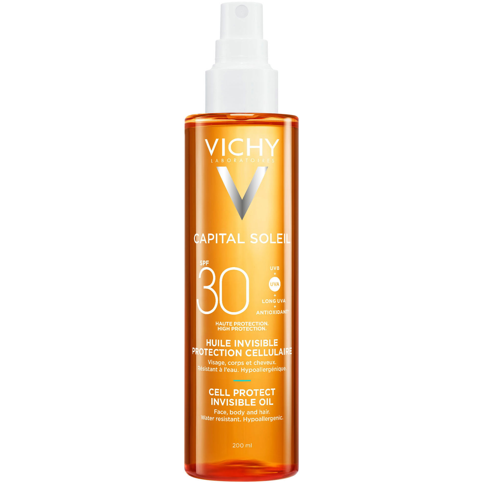 VICHY Capital Soleil láthatatlan, SPF 30 200 ml (3337875915915)