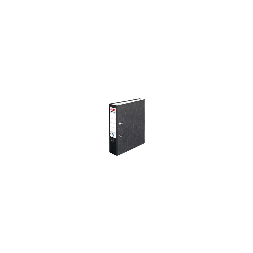 Herlitz Ordner maX.file nature A4 8cm schwarz Wolkenmarmor (5171806) (5171806)