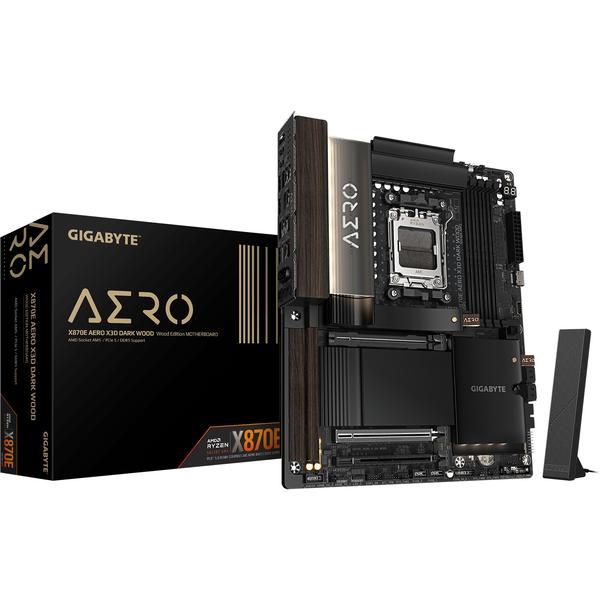 GIGABYTE X870E AERO X3D DARK WOOD AMD X870E Socket AM5 ATX