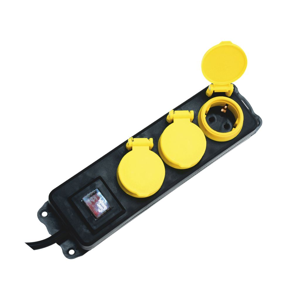 Somogyi kültéri elosztó 3 aljzattal 5m (NVO 03K-5/BK/1,5) (NVO 03K-5/BK/1,5)