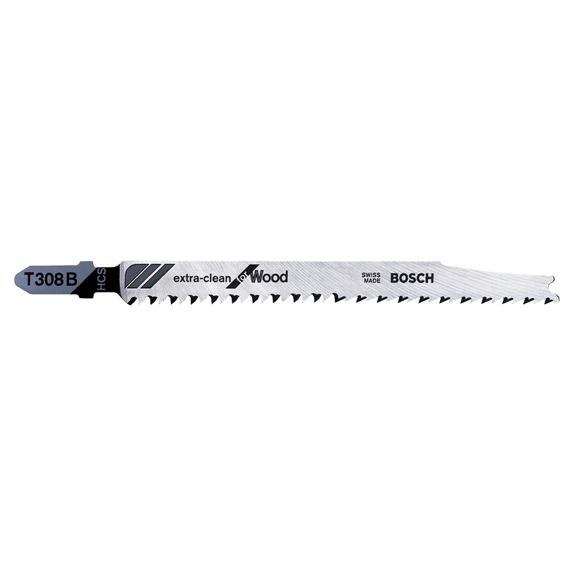 Bosch 2608663751 szúrófűrészlap fához T 308 B, Extra-clean for Hard Wood, egyenes vágáshoz 5 db (2608663751)