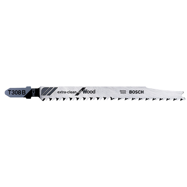 Set 5 panze ferastrau vertical T 308 B Extraclean for Wood, 117x50mm Bosch