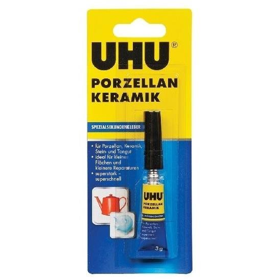 UHU SEKUNDENKLEBER Porcelán ragasztó, 3 g