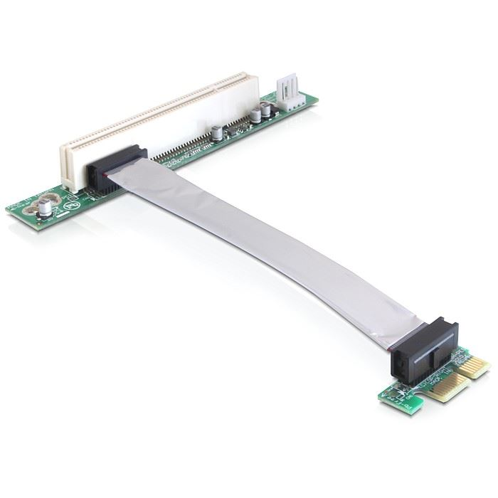 Delock PCI Expressz 1x-es bővítő kártya > 1 x PCI csatlakozó (41857) (del41857)