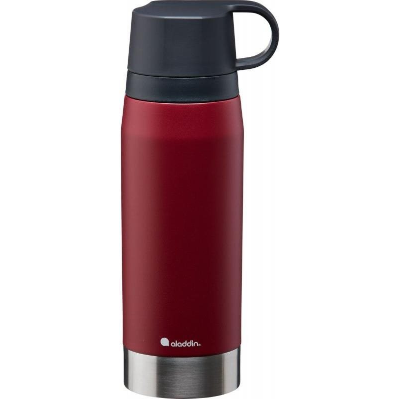 ALADDIN CityPark Thermavac Twin Cup rozsdamentes acél termosz 1 l két pohárral Burgundy Red (10-10379-002)